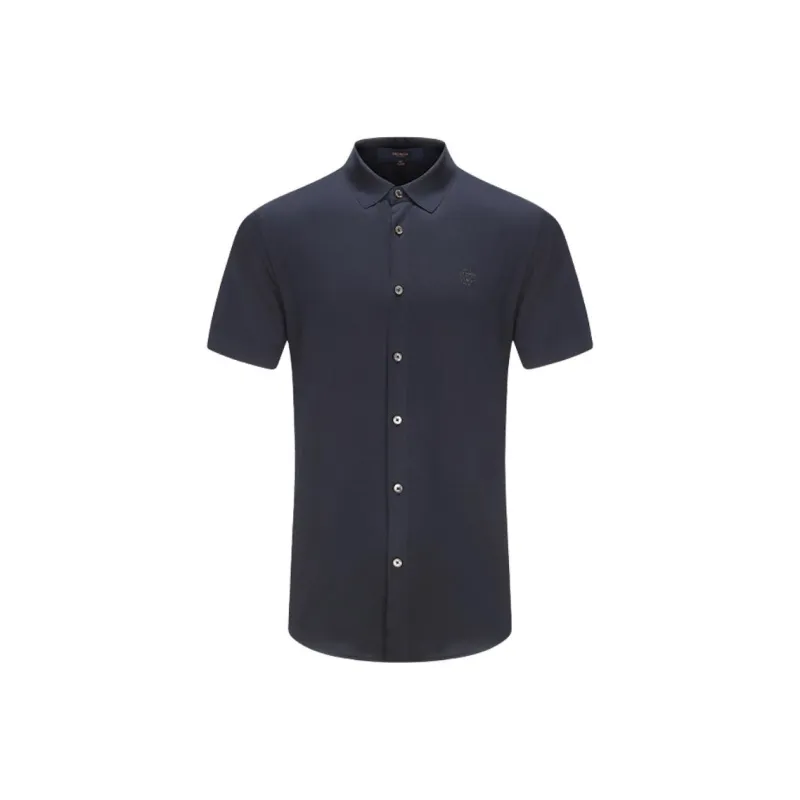DIDIBOY T Shirts Men Navy Blue-0