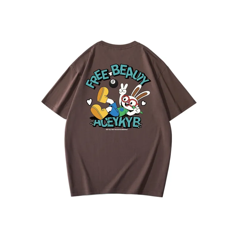 YK&YB T Shirts Unisex Brown-0