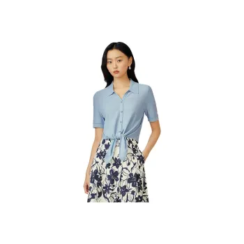 Yiner Shirts Women's Light Blue
