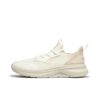 361° Shock Absorbers Slip Resistant Breathable Low Top Casual Sprint City Commute Running Shoes Women's Feather White