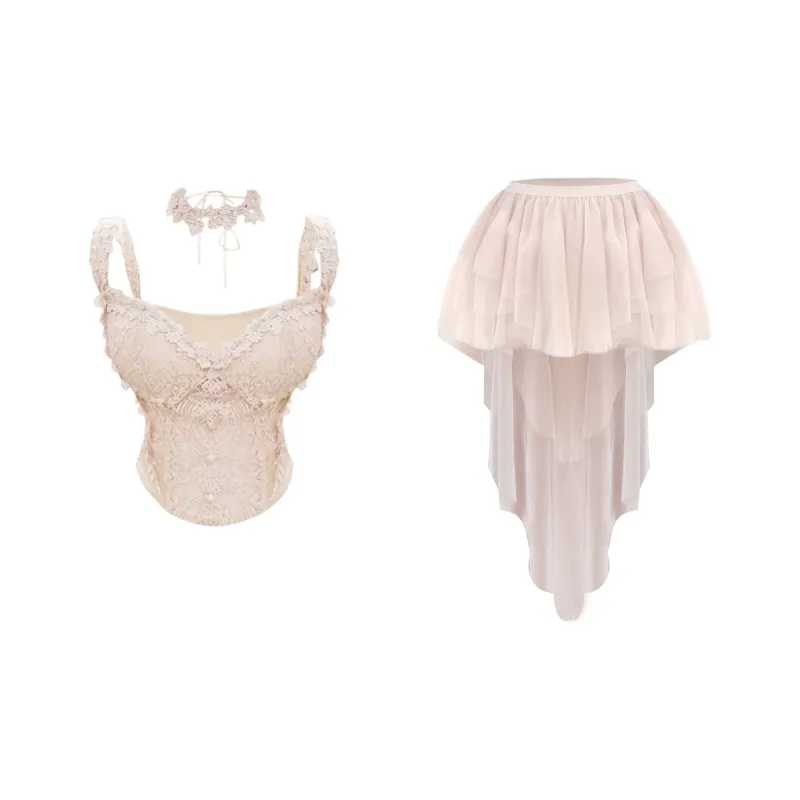 Udon House Two Piece Skirt Sets Women's-0