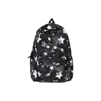 Meow In The Grass Nylon Backpack Regular Unisex Black/Yellow/Green/Blue/Pink
