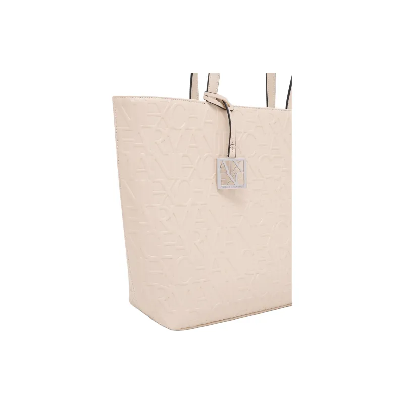 ARMANI EXCHANGEAE Polyester Tote Bag, Shopping Bag, Handbag, Shoulder Bag Women's Light Apricot-3