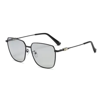 PRETTYALLUSION Metal Irregular Shape Sunglasses Unisex