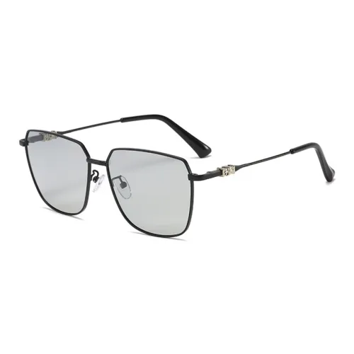 PRETTYALLUSION Metal Irregular Shape Sunglasses Unisex