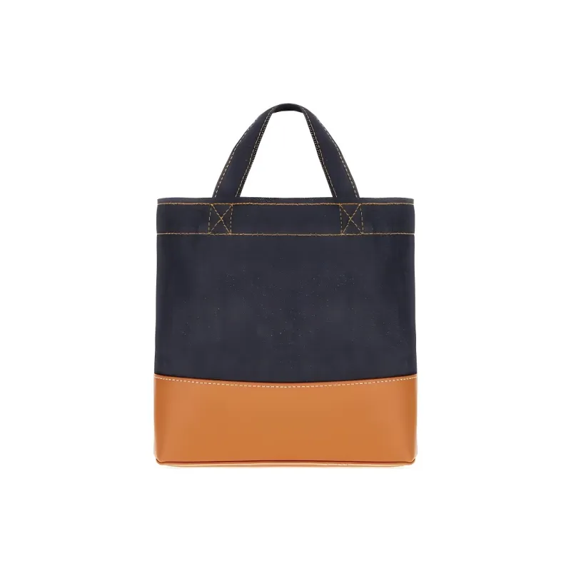 A.P.C Logo Printed Panelled Tote Bag-2
