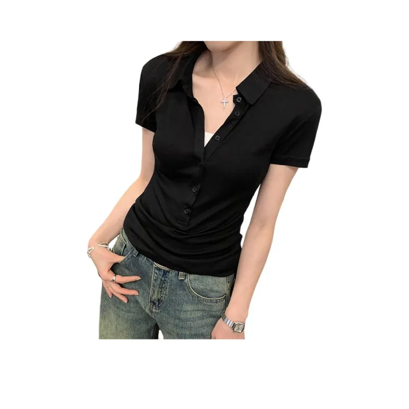 XIANSINIAO Set in Sleeve T Shirt Women's-6