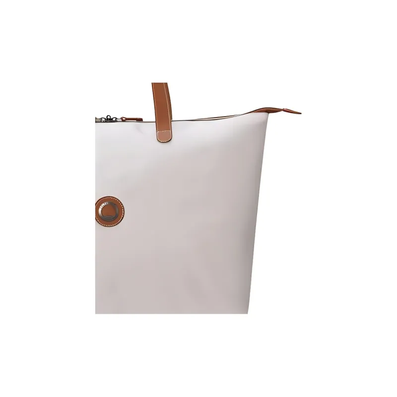 DELSEY Recycled Polyester Tote Bag Shopping Bag Shoulder Bag Handbag Unisex Ecru-2