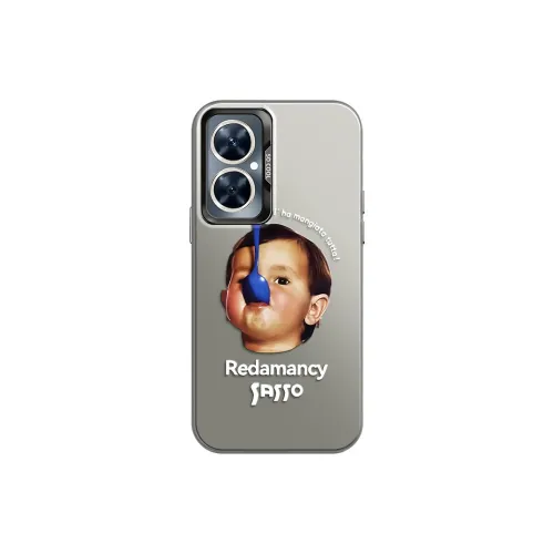 YICAIJIA Matte Material Biting Spoon Little Boy Y Phone Cases Compatibility With MVMOM 20/30 Trendy And Cool