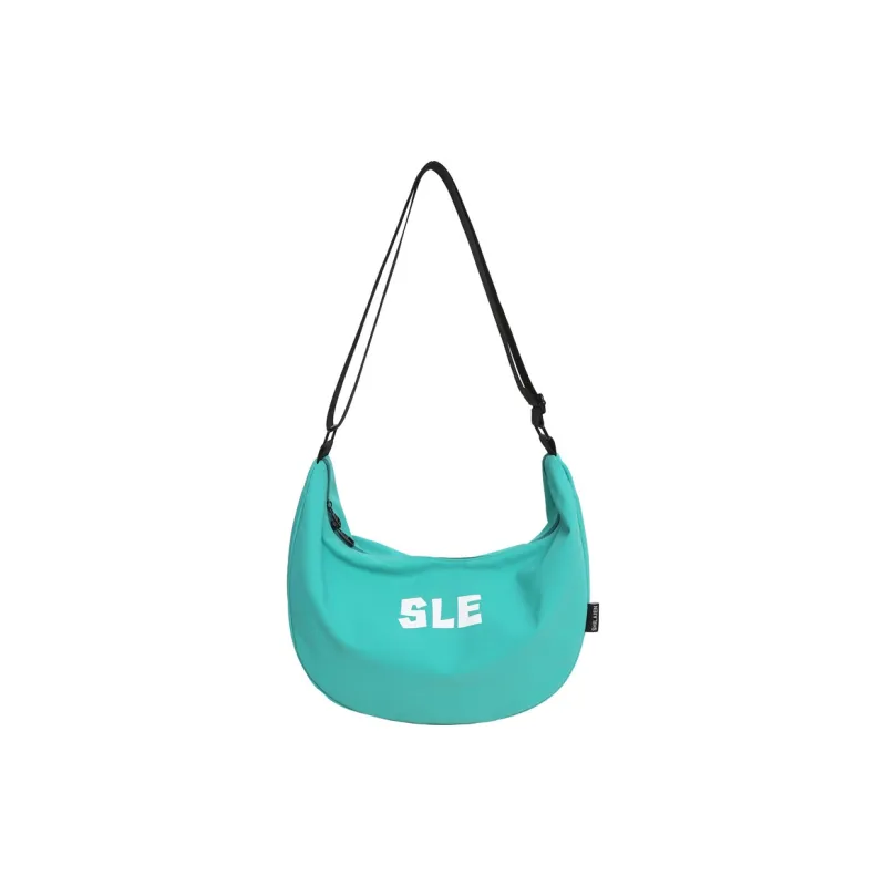 Moonshine Nylon Shoulder Bag, Crossbody Bag Unisex Black/Lake Blue/Yellow/Gray/Orange/Green/Ecru/Purple-3