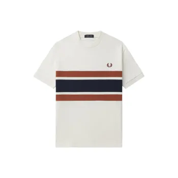 FRED PERRY T Shirts Men White IVX