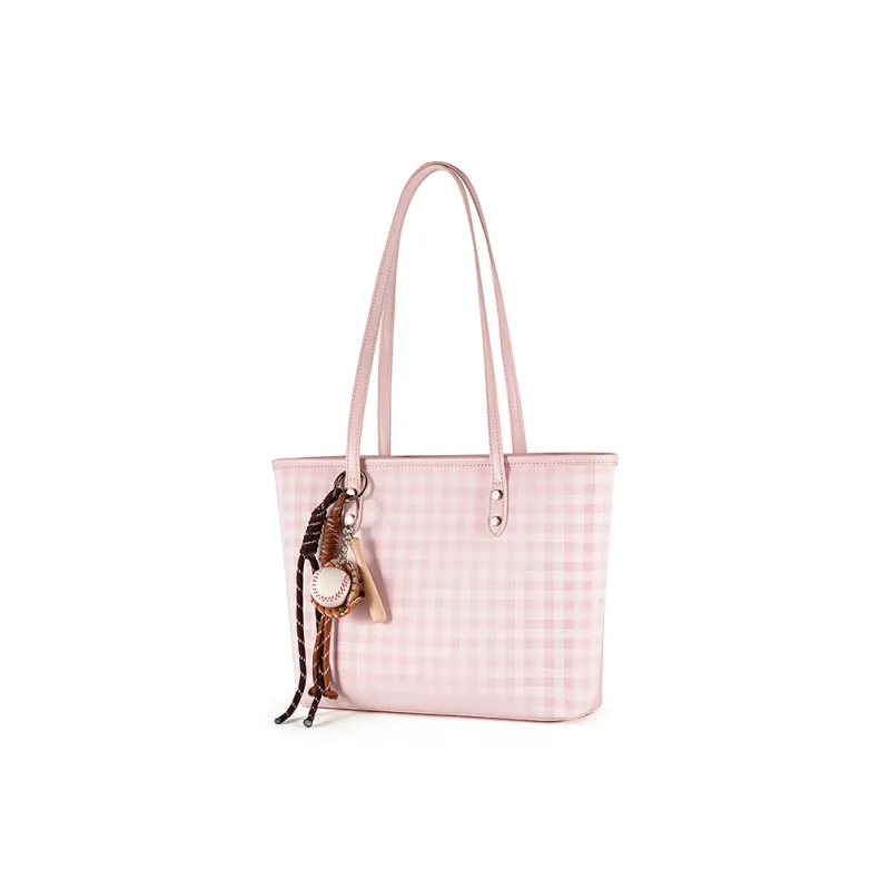 Vigno Synthetic Leather One Shoulder Bag Women's Pink-2