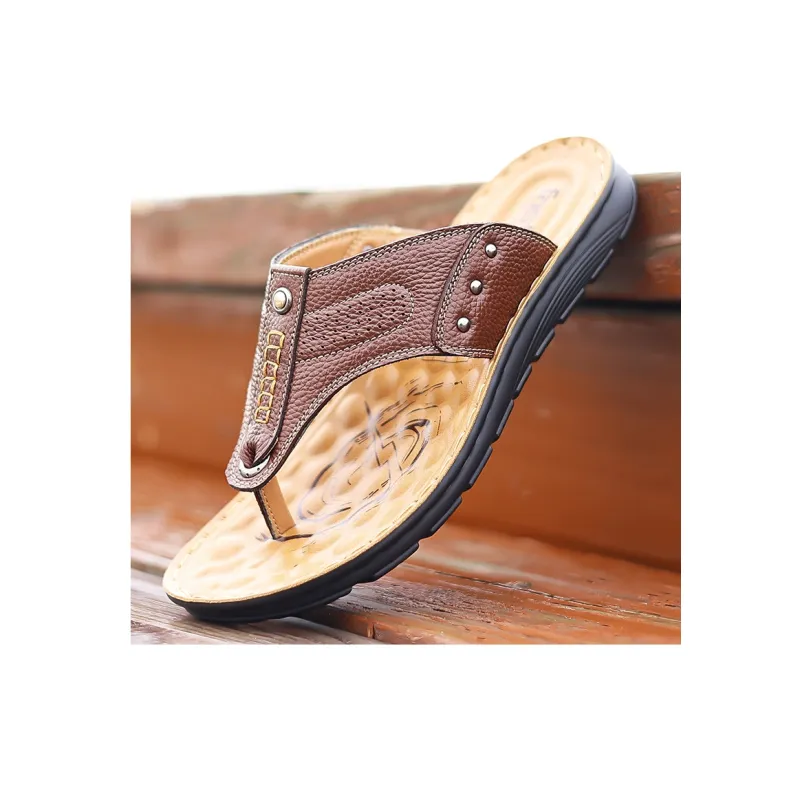 Bindu Slip Resistant Abrasion Resistant Flip Flops Men's-7