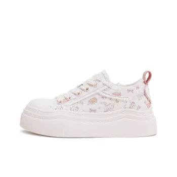 TTKJ Low Top Skateboard Shoes Women's Cream White