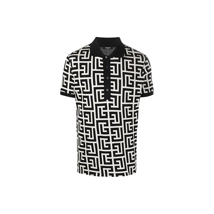 BALMAIN SS22 Polo Shirt Men's Black-0