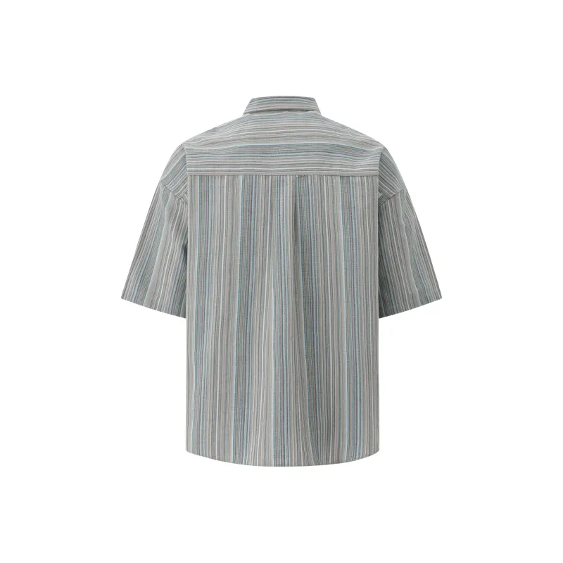 MRCYC Summer Short Sleeved Shirt Unisex Khaki/Blue-3