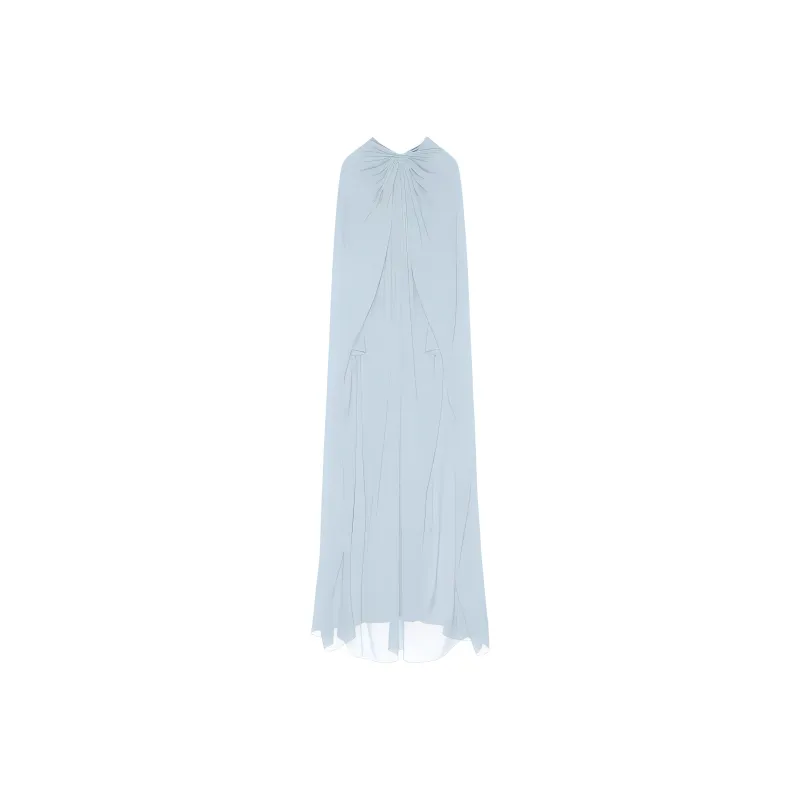 Givenchy Long Sleeved Dress Women's Light Blue-0