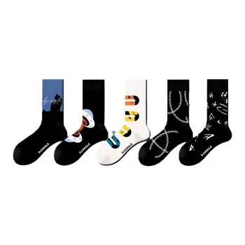 Gentle Welcome Mid Calf Socks Unisex 5 Pack