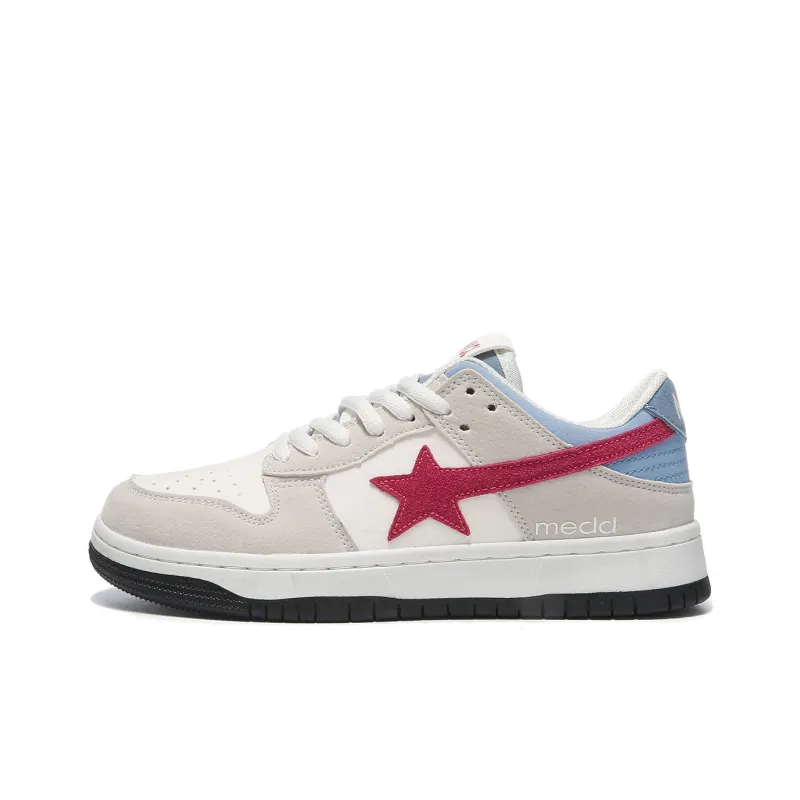 Medd Anti Slip Wear Resistant Low Top Skateboard Shoes Unisex-0