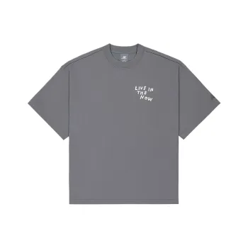 New Balance NB Grey T Shirt Men's Gray