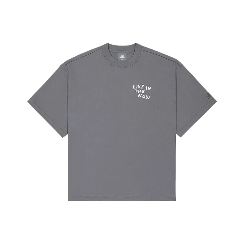 New Balance NB Grey T Shirt Men's Gray-0