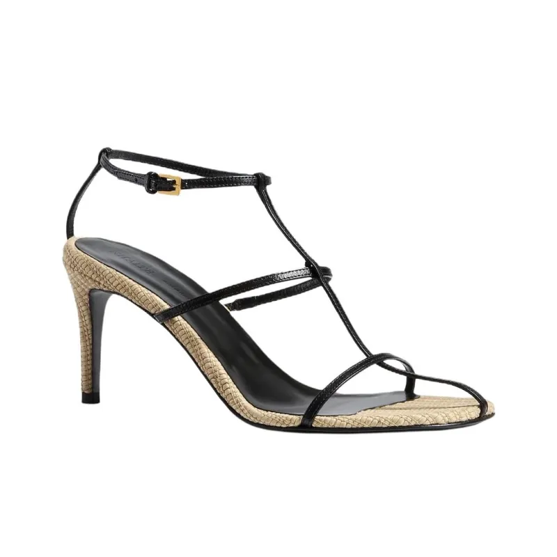 KHAITE Cage Roman Sandals 7.5cm Women's Black-2