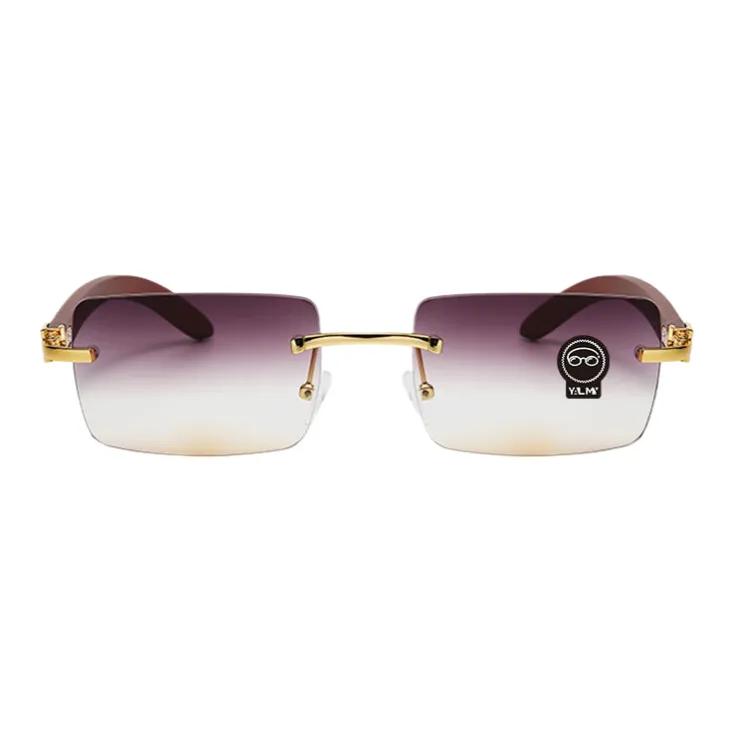 YALMY Metal Square Sunglasses Unisex-6