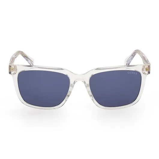 GUESS Acetate Square Sunglasses Men's Transparent-1