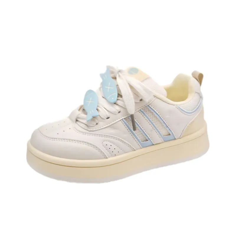 BINGO DUCK Slip Resistant Low Top Skateboard Shoes Women's-12