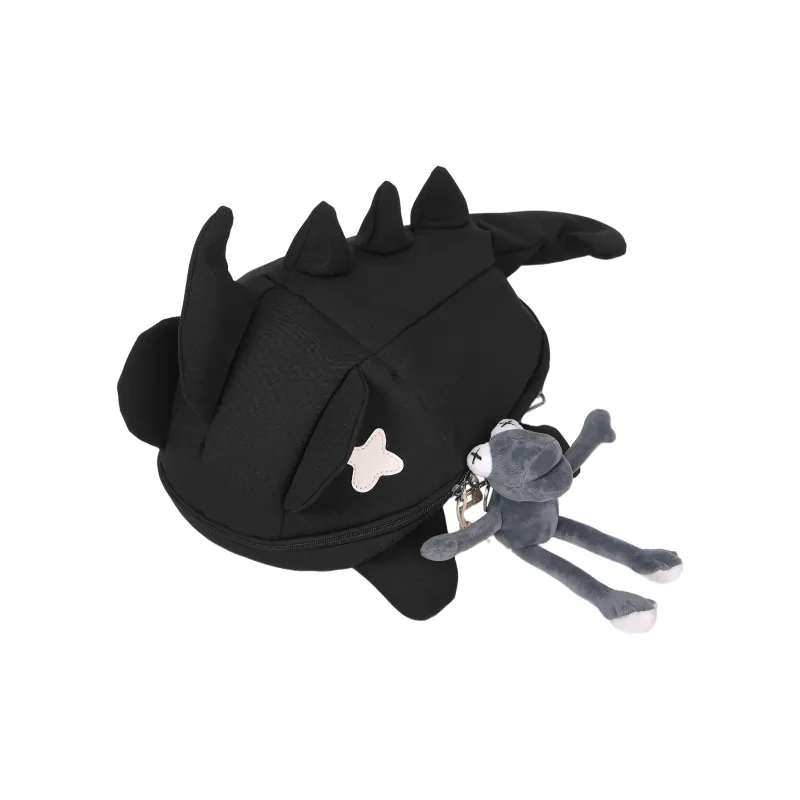 LUVISTRUE Nylon Backpack Unisex White/Gray/Black-15