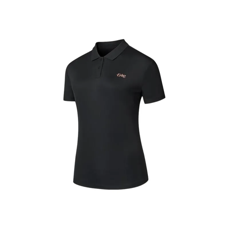 Erke Variety Training Collection Polo Shirt Women's Jet Black-0