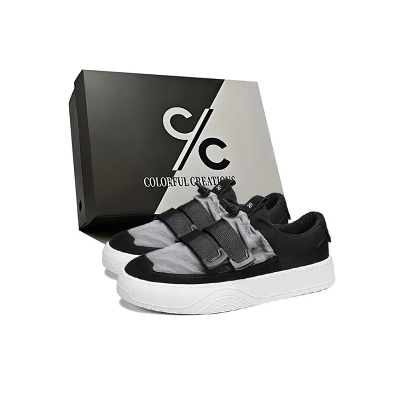 Colorful Creations Slip Resistant, Abrasion Resistant, Lightweight, Breathable Low Top Skateboard Shoes Men's Box-0