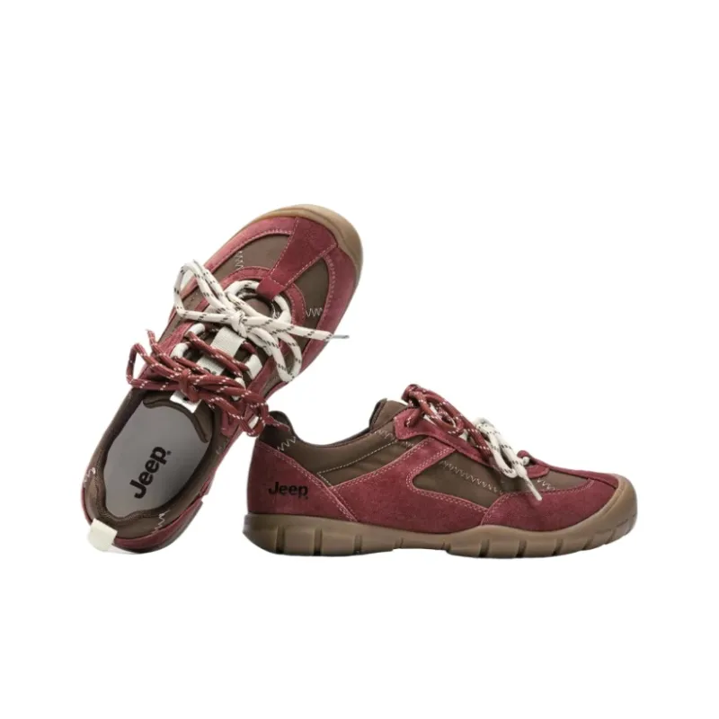 Jeep Low Top Training Shoes Women's Red-1