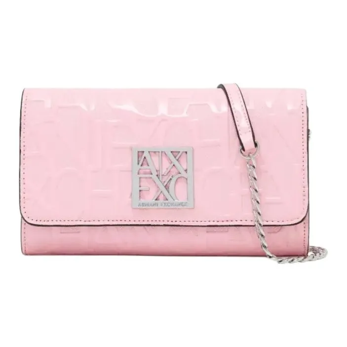 ARMANI EXCHANGEAE Polyester Shoulder Bag, Crossbody Bag, Wallet Women's Pink-0