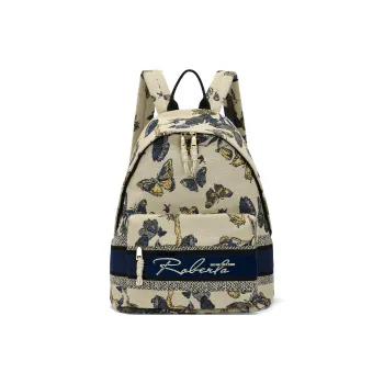 ROBERTA DI CAMERINO Fabric Commute Backpack For Students With Laptop Bag Large Size Women's Multicolor