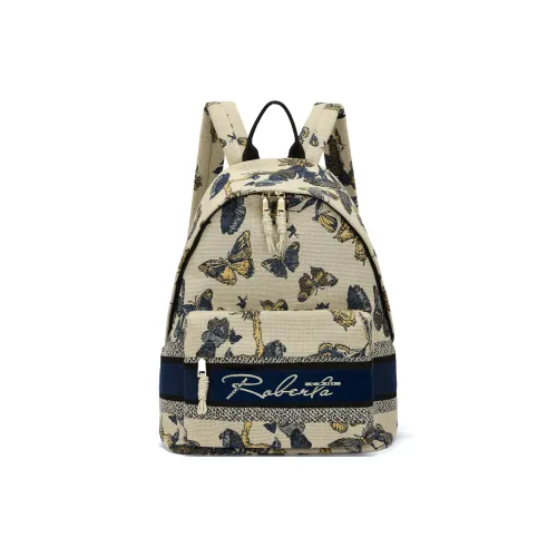 ROBERTA DI CAMERINO Fabric Commute Backpack For Students With Laptop Bag Large Size Women's Multicolor