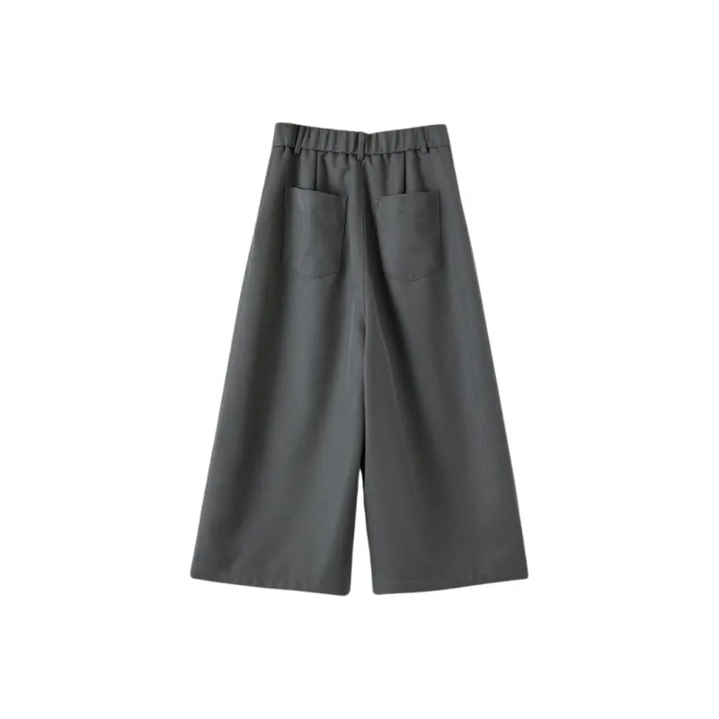Late White Casual Shorts Women's Gray-1