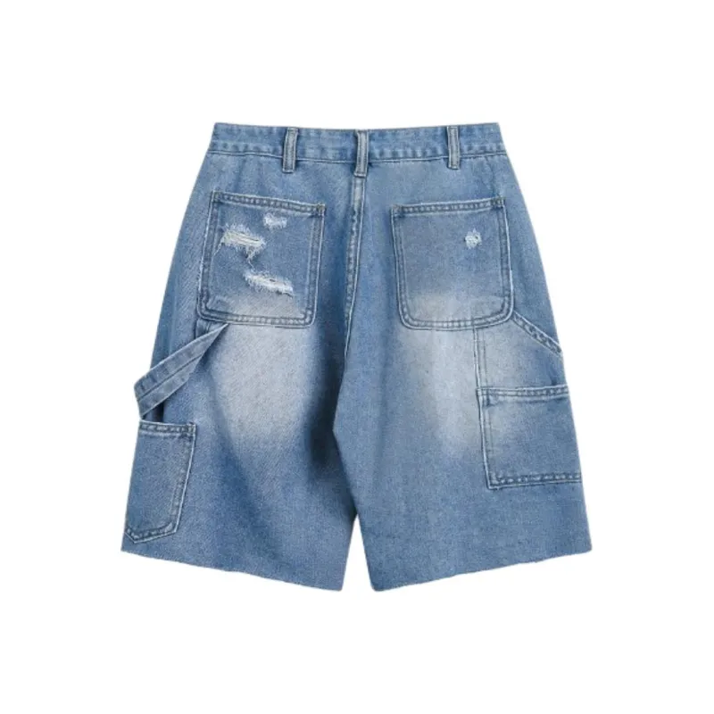 BENGEN Denim Shorts Unisex-3