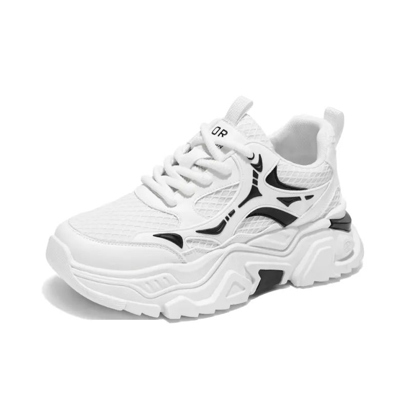 YIVELOVE Slip Resistant, Abrasion Resistant, Breathable Low Top Chunky Sneakers Men's-1