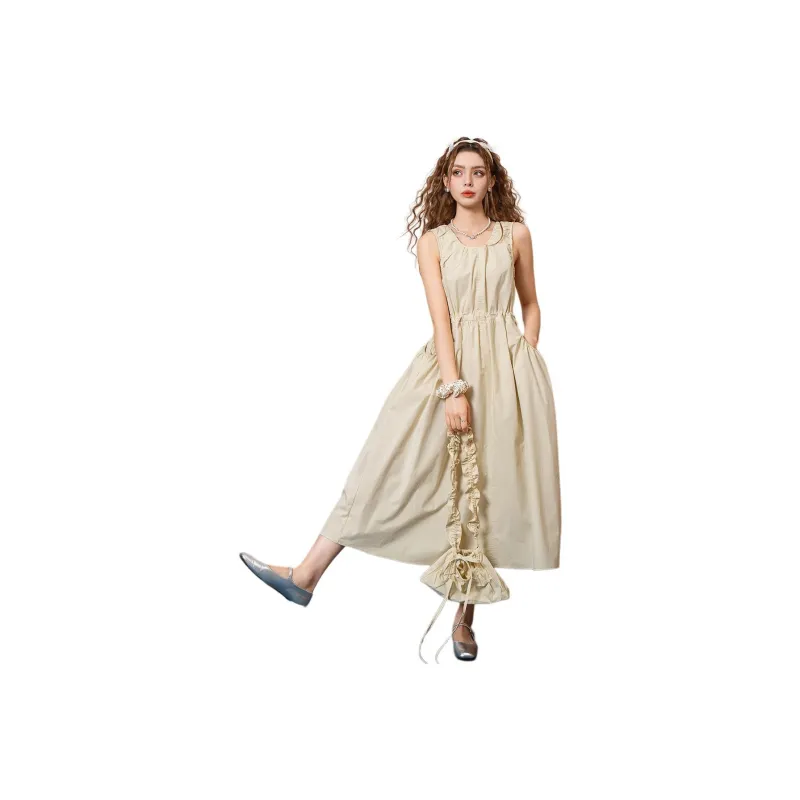FAWENXIANGZI Summer Slip Dress Women's-0