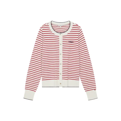 Tommy Hilfiger Knitwear Women's Red White Stripes