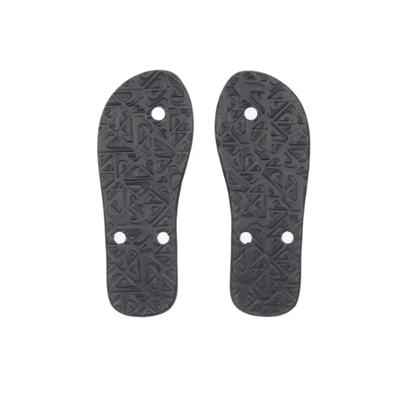 Quiksilver Molokai Core Flip Flops Men's Black White-3