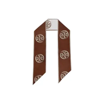 TORY BURCH Monogrammed Silk Scarf
