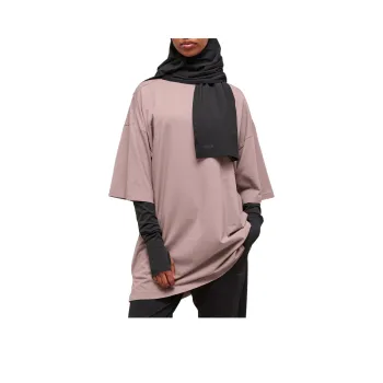 GYMSHARK Drop Shoulder Sleeve T Shirt Women's Washed Purple Red