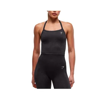 GYMSHARK x Whitney Animal Tank Top Women's Black
