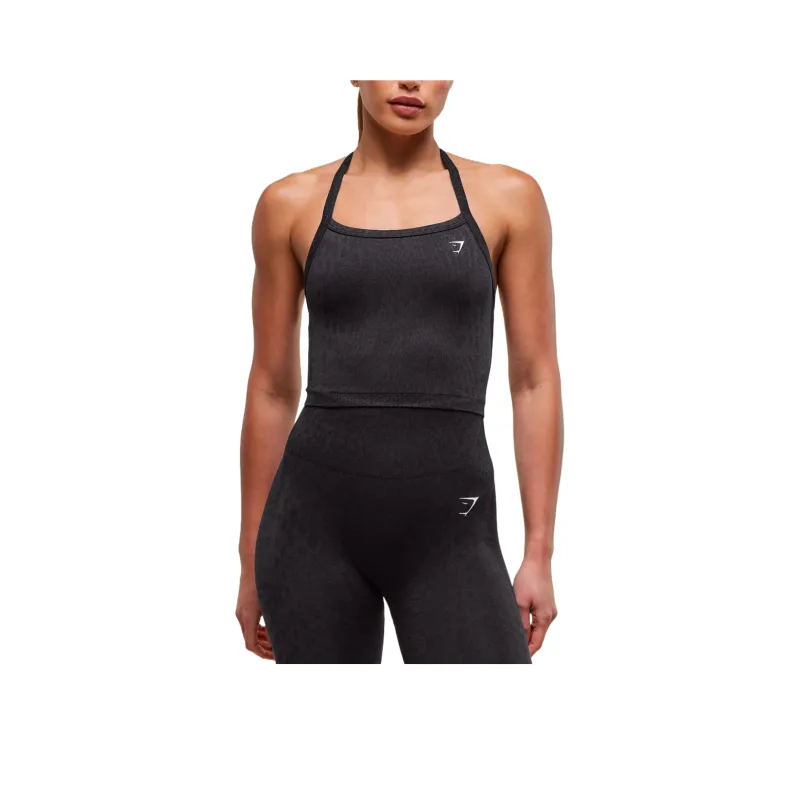 GYMSHARK x Whitney Animal Tank Top Women's Black-0