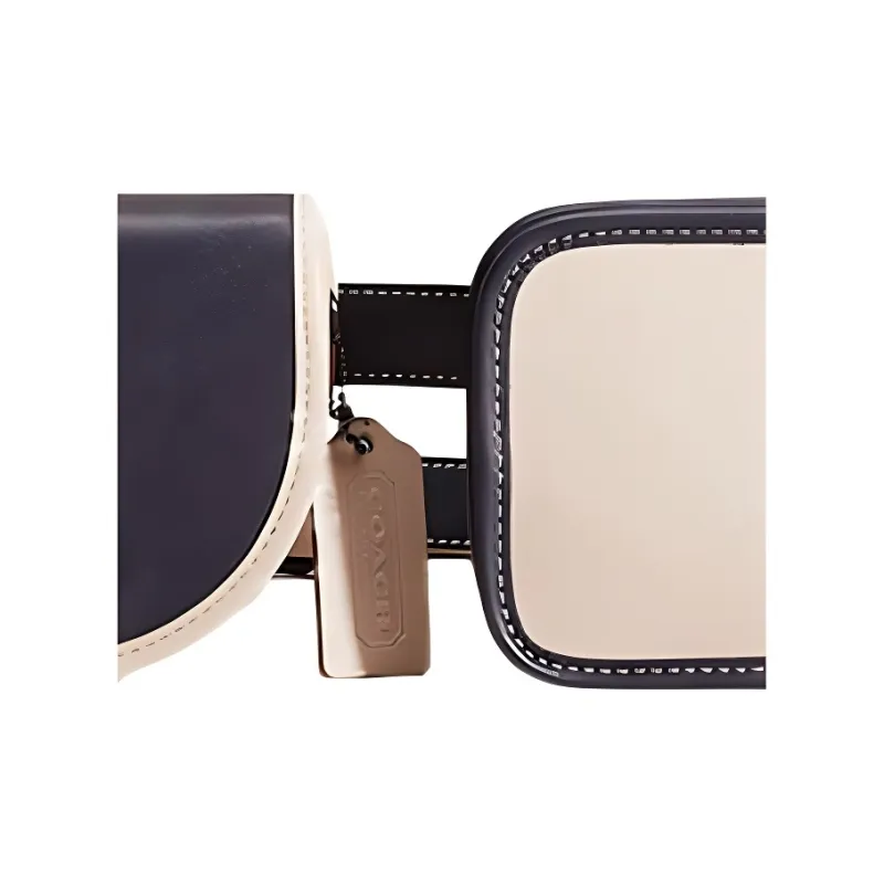 COACH Turnlock Leather Sling Bag Fanny Pack Mini Women's Blue/White-3