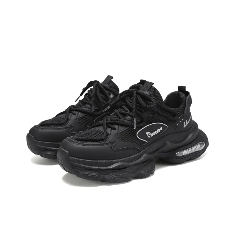 Warrior Abrasion Resistant Breathable Height Increasing Low Top Chunky Sneakers Men's-24