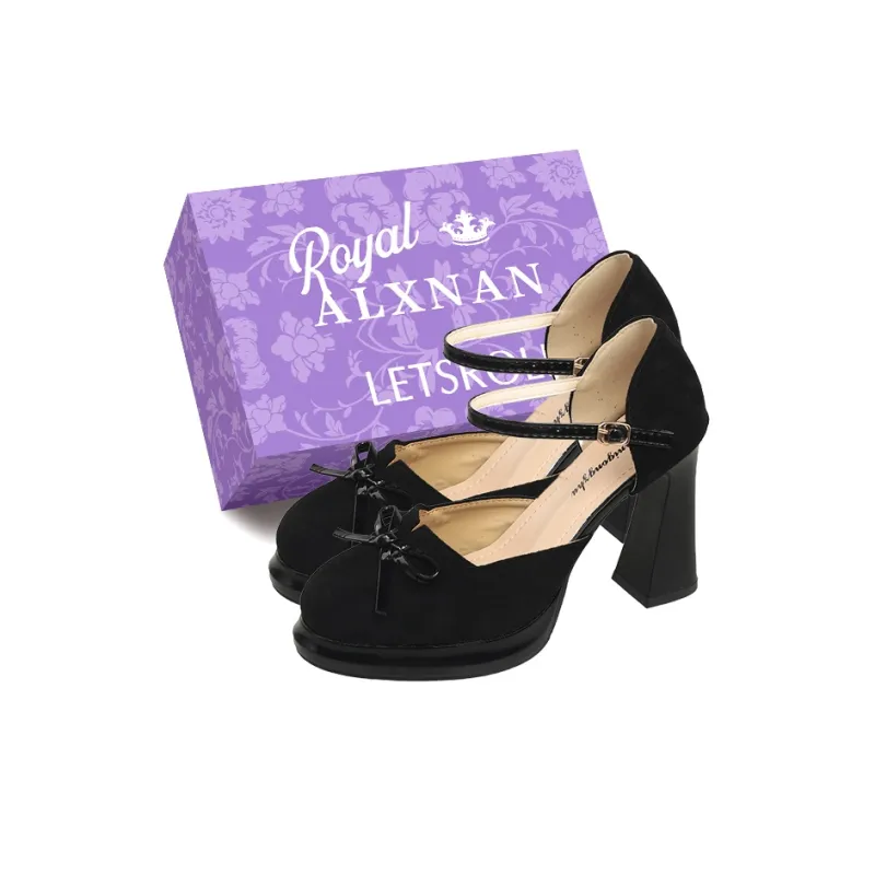 Alxnan Chunky Heel High Heels Women's-0
