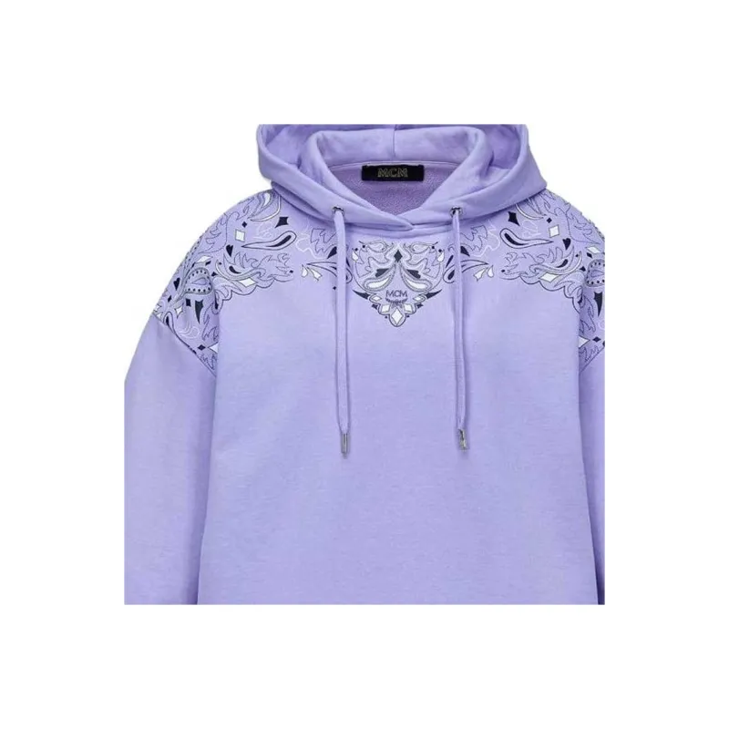 MCM Graphic Printed Drawstring Hoodie-2